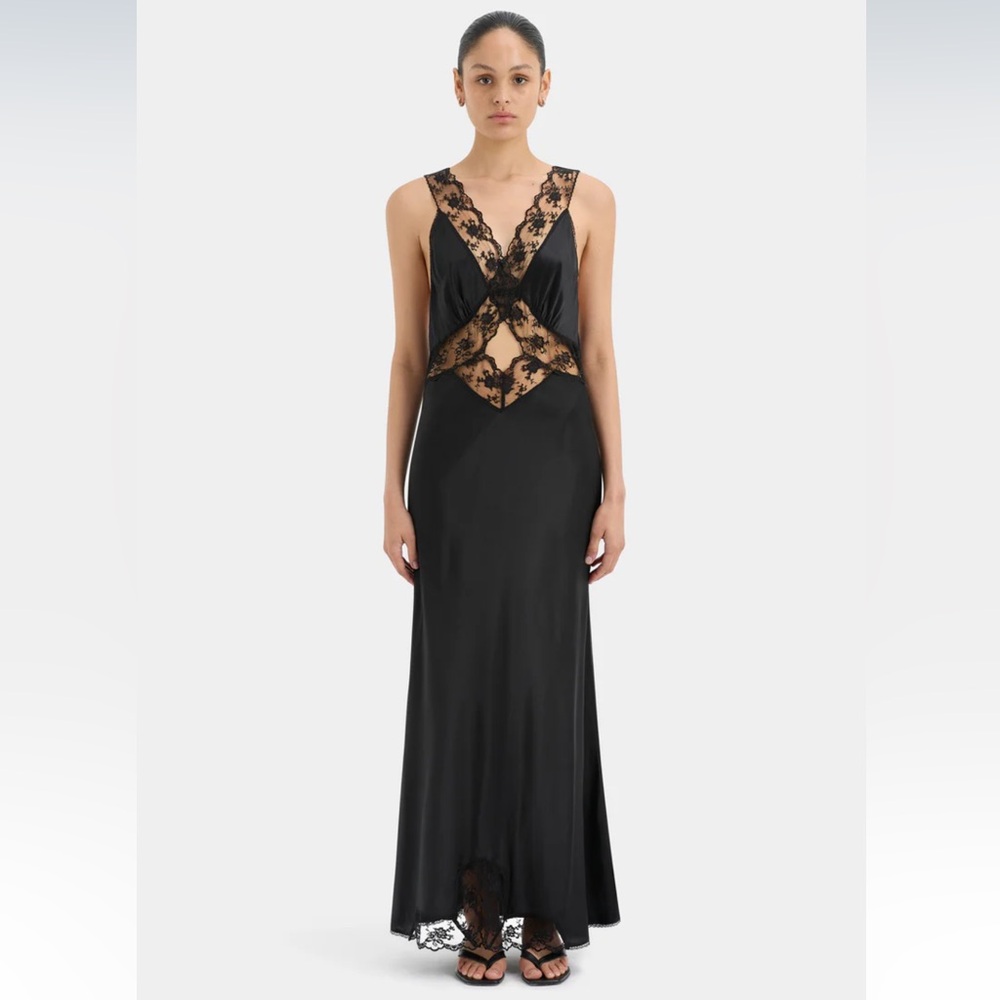 SIR. Aries Cut Out Gown, BLACK / 1